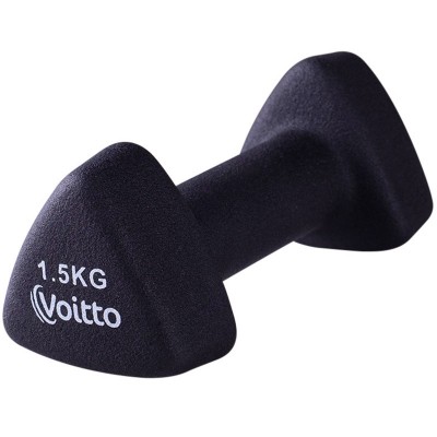 Гантель для фитнеса неопреновая треугольная Voitto 1,5 кг