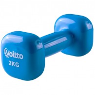 Гантель для фитнеса виниловая квадратная Voitto 2 кг
